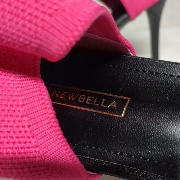 Peep Toe Elegant Stiletto Heel Breathable Mesh Knit Elastic Design Size 8 NWOT - Picture 3 of 9